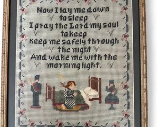needlepoint professionally framed