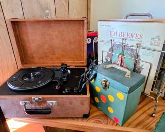 Record player & various vinyl