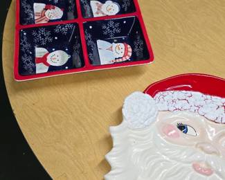holiday trays and platters