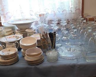 Multiple China and Crystal sets