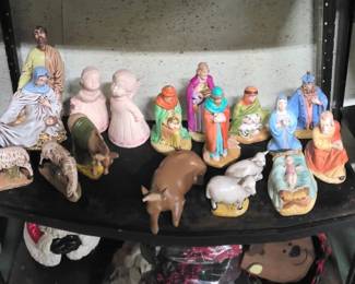 Hand painted Nativity Figures