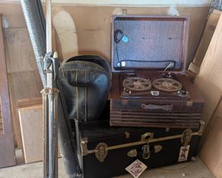 Weber reel to reel tape recorder with screen