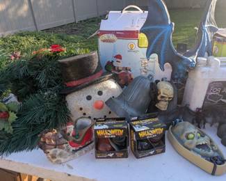 Outdoor and Indoor Christmas and Halloween decor