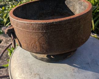 Asian Cast Iron Censer Bowl