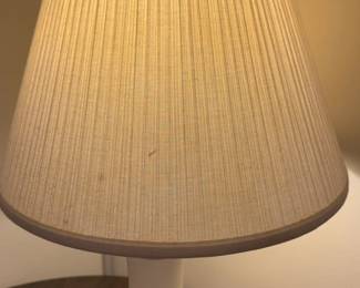 Each/2 avail. Vintage Floral Ceramic Table Lamp with Pleated Shade