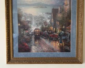 Thomas Kinkade Signed & Number Print San Francisco Lombard Street