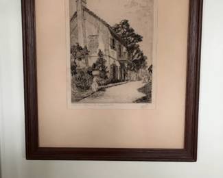 Patio Old Toledo House, St. Augustine, Fl by American Walter Ronald Locke (1883–1949) Signed