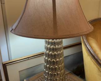 Each/2 avai. Mercury Glass Table Lamp with Bell Shade