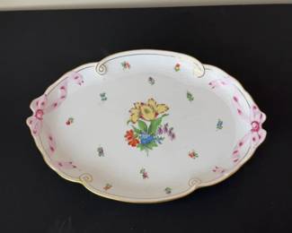 Herend Porcelain Printemps Ribbon Tray