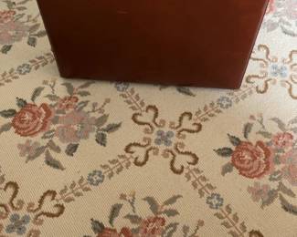 Amiet Vintage Brown Leather Attache Briefcase with Dual Combination Locks