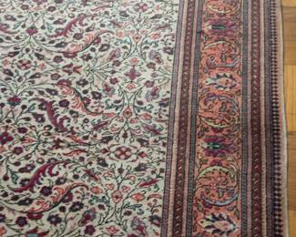 As Is Ornate Patterned Fabric Trim with Floral Embroidery