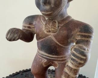 11” Pre-Columbian Style Terracotta Standing Figurine