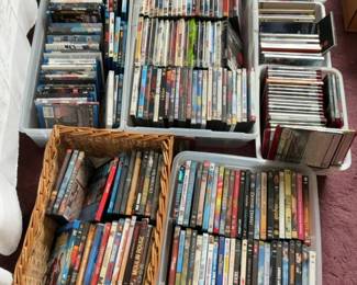 Lot: 300+ Assorted DVD and Blu-ray Movies