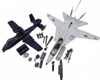 G.I. Joe Skystriker & Cobra Rattler Planes & Parts