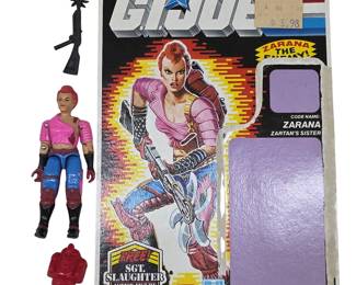 1986 G.I. Joe Zarana Complete Action Figure & Card