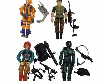 1989 G.I. Joe Action Figures with Weapons & Gear