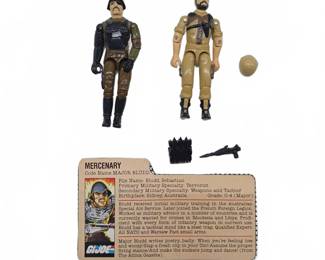 1983 GI Joe Major Bludd & Clutch Figures Complete
