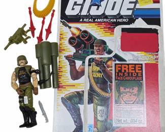 1989 GI Joe Backblast Figure Complete w Cardback
