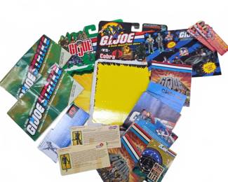 GI Joe Package Backs, File Cards & Inserts
