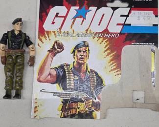 1985 GI Joe Flint Action Figure & Cardback