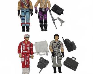 1986 GI Joe Action Figures with Accessories
