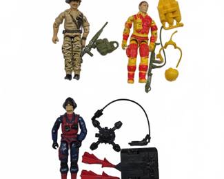 1984 G.I. Joe Action Figures with Accessories