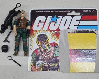 1984 GI Joe Dog Handler Mutt Complete w Cardback