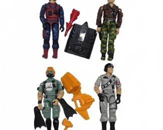 1986 Hasbro G.I. Joe Action Figures with Access