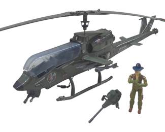 1983 GI Joe Dragonfly Attack Helicopter Complete
