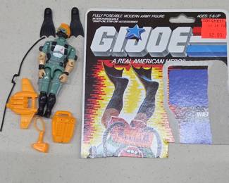1986 GI Joe Wet Suit Complete with Cardback & Gear