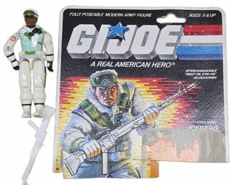 1986 GI Joe Iceberg Figure with Card & Rifle