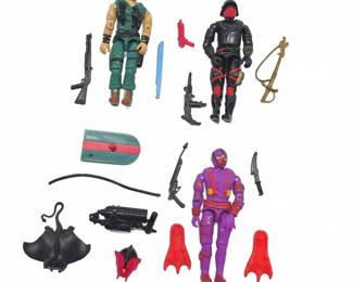 1988 GI Joe Action Figures Complete with Weapons