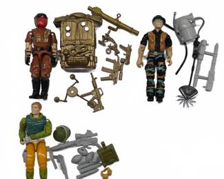 1986 GI Joe Action Figures Complete Accessories