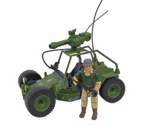 1985 GI Joe AWE Striker Vehicle & Figure Complete