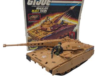 1985 GI Joe Mauler M.B.T. Tank with Box & Figure