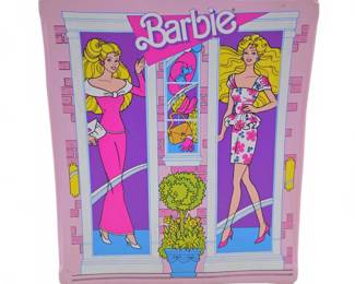 1980s Barbie Pink Vinyl Carrying Case
