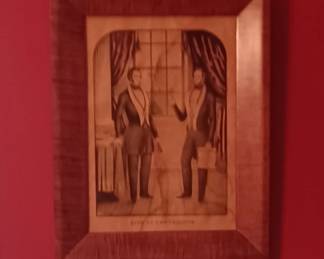Tiger Maple Framed Lithograph