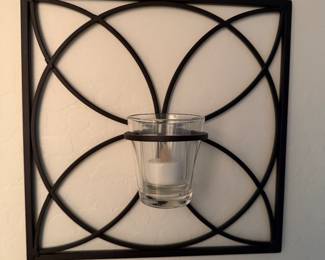 Metal Candle Holder x 2