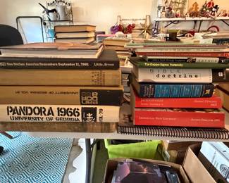 So many Bibles, commentaries, devotionals, spiritual books, political, self-help, teacher books