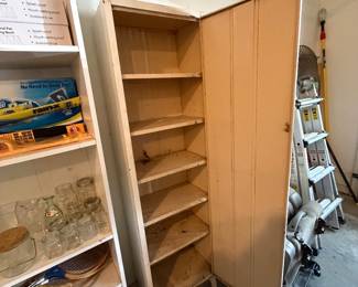 Cool tall metal cabinet with shelves