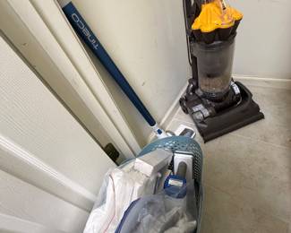Dysons and Tineco vacuum with all attachments, filters and bags