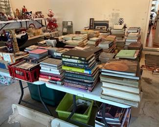 So many Bibles, commentaries, devotionals, spiritual books, political, self-help, teacher books