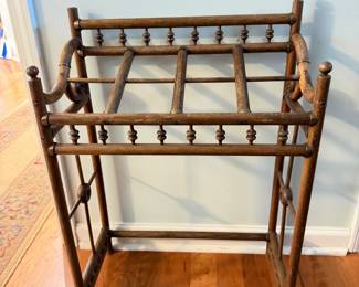 Antique stick and ball umbrella stand - use for walking canes, yardsticks