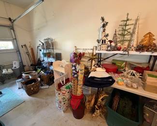 Christmas and garden items
