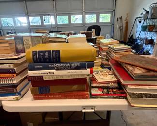 So many Bibles, commentaries, devotionals, spiritual books, political, self-help, teacher books