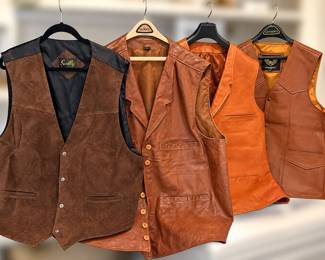 Suede and Leather Vests