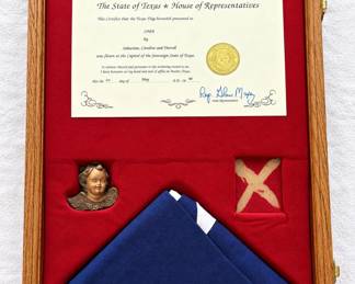 Texas Capitol Flown Flag
