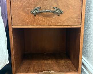 Antique wooden nightstand
