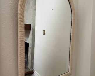 Vintage arched frame mirror