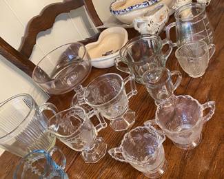Assorted glassware